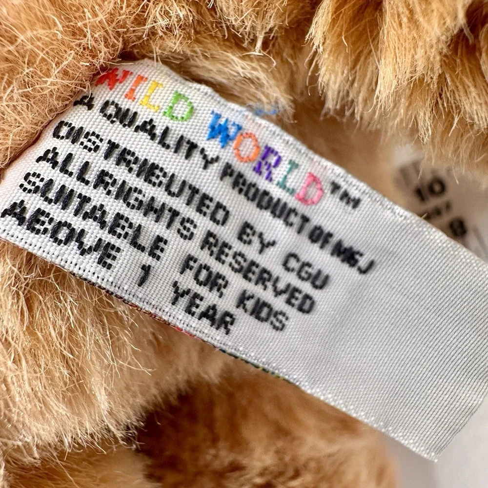 Vintage Wild World MGJ Plush Lion Stuffed Animal Tiger Cub 14